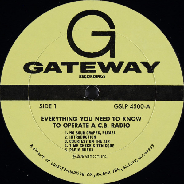 Peter Thomas - Everything You Need To Know To Operate A CB Radio | Gateway Records (GSLP-4500) - 3