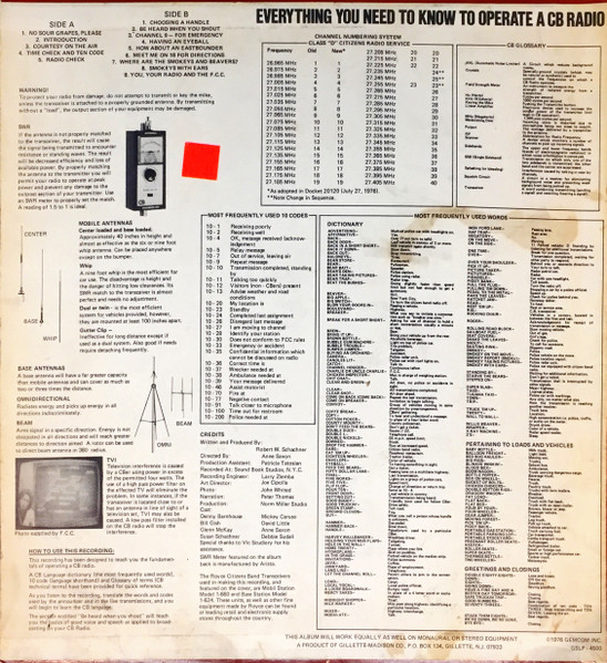 Peter Thomas - Everything You Need To Know To Operate A CB Radio | Gateway Records (GSLP-4500) - 2