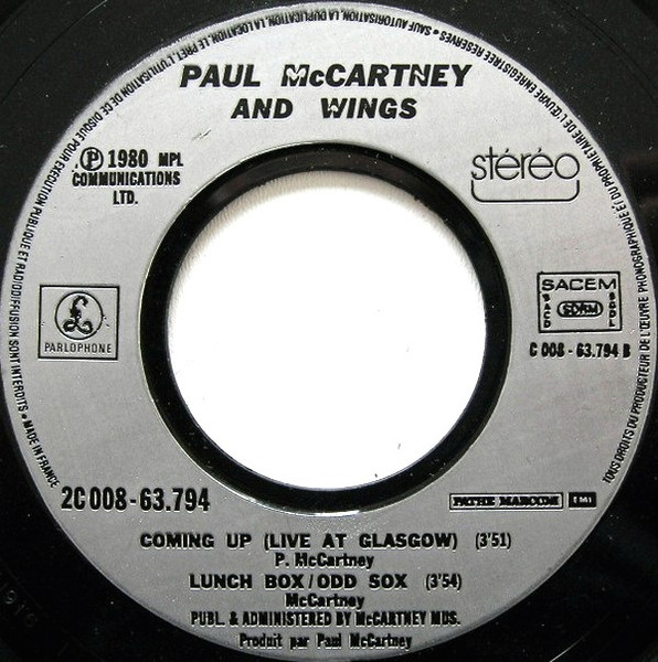 Paul McCartney - Coming Up | Parlophone (2C 008 63794) - 4