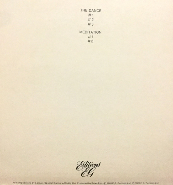 Laraaji Produced By Brian Eno - Ambient 3 (Day Of Radiance) | Editions EG (EGAMB 003) - 3 Laraaji Produced By Brian Eno - Ambient 3 (Day Of Radiance) | Editions EG (EGAMB 003) - 3