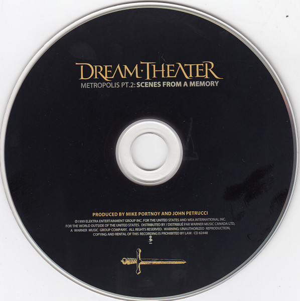 Dream Theater - Metropolis Pt. 2: Scenes From A Memory [CD] | Elektra (CD62448) - 3