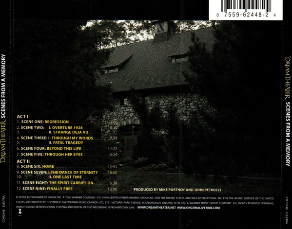 Dream Theater - Metropolis Pt. 2: Scenes From A Memory [CD] | Elektra (CD62448) - 2