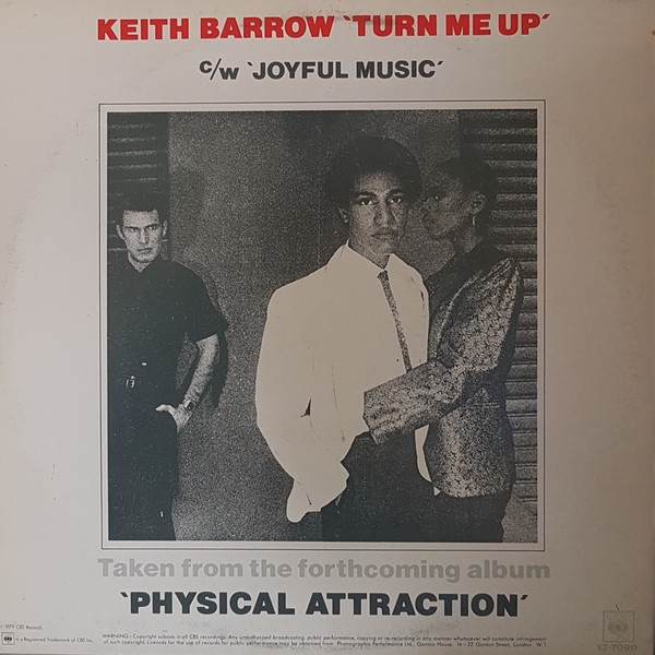 Keith Barrow - Turn Me Up | CBS (S CBS 12 7090) - 2