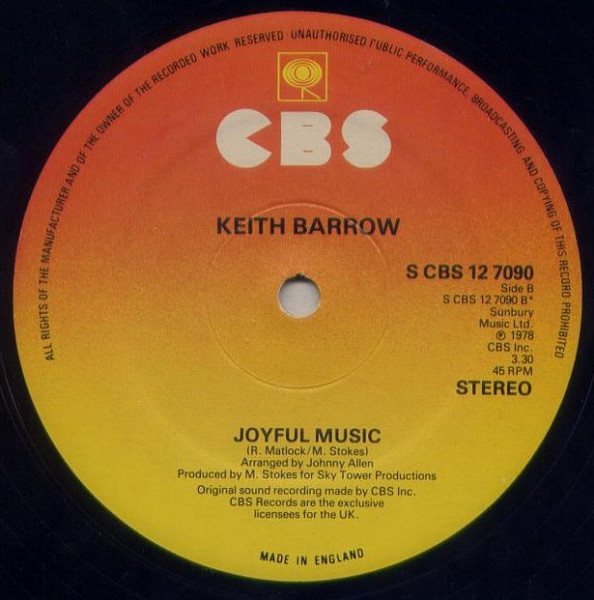 Keith Barrow - Turn Me Up | CBS (S CBS 12 7090) - 4