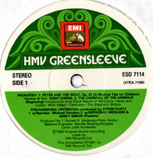 Sergei Prokofiev , Camille Saint-Saëns , Benjamin Britten - Peter And The Wolf, The Carnival Of The Animals, The Young Persons Guide To The Orchestra | His Master's Voice (ESD 7114) - 2 Sergei Prokofiev , Camille Saint-Saëns , Benjamin Britten - Peter And The Wolf, The Carnival Of The Animals, The Young Persons Guide To The Orchestra | His Master's Voice (ESD 7114) - 2