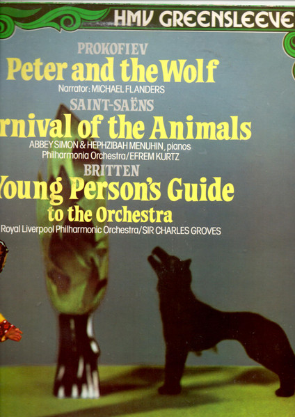 Sergei Prokofiev , Camille Saint-Saëns , Benjamin Britten - Peter And The Wolf, The Carnival Of The Animals, The Young Persons Guide To The Orchestra | His Master's Voice (ESD 7114) - main Sergei Prokofiev , Camille Saint-Saëns , Benjamin Britten - Peter And The Wolf, The Carnival Of The Animals, The Young Persons Guide To The Orchestra | His Master's Voice (ESD 7114) - main