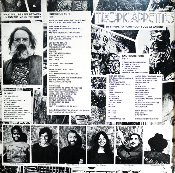 Carla Bley - Tropic Appetites | WATT (WATT/1) - 2