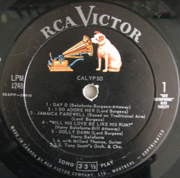 Harry Belafonte - Calypso [Vinyl] | RCA Victor (LPM-1248) - 5