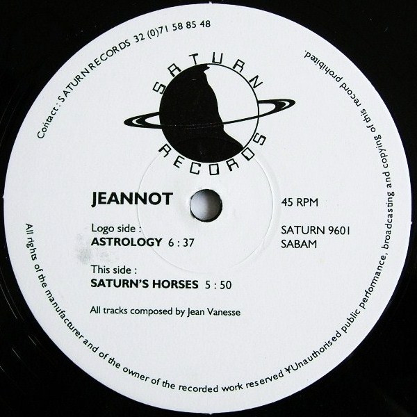 Jeannot - Astrology | Saturn Records (SATURN 9601)