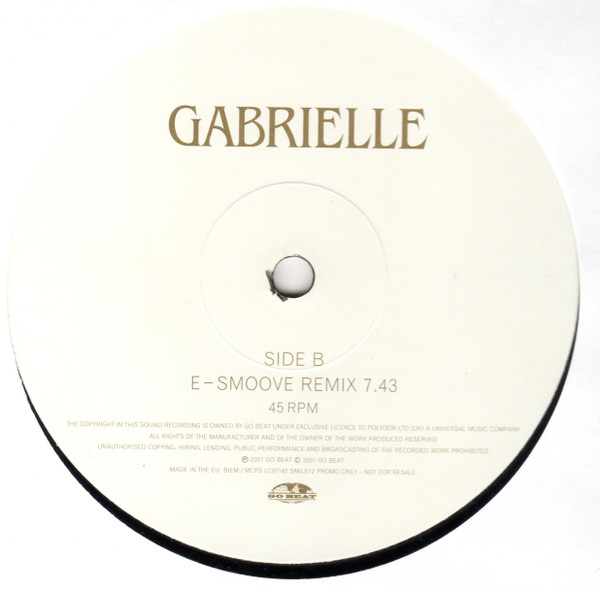 Gabrielle - Don't Need The Sun To Shine (To Make Me Smile) | Go! Beat (SMILE12) - 3 Gabrielle - Don't Need The Sun To Shine (To Make Me Smile) | Go! Beat (SMILE12) - 3