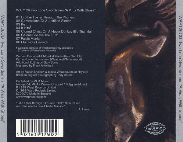 Two Lone Swordsmen - A Virus With Shoes | Warp Records (WAP126CD) - 2 Two Lone Swordsmen - A Virus With Shoes | Warp Records (WAP126CD) - 2