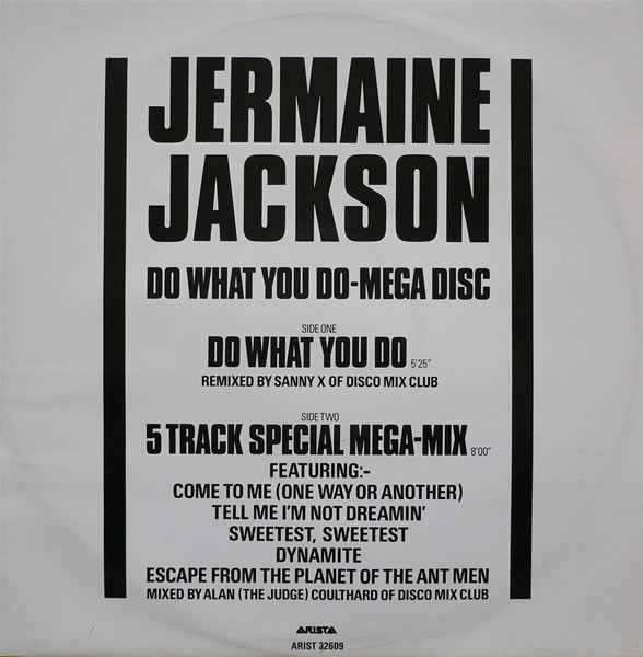Jermaine Jackson - Do What You Do - Mega Disc | Arista (ARIST 32609)