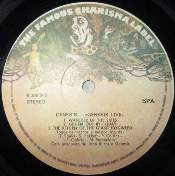 Genesis - Live | Charisma (6369942) - 3