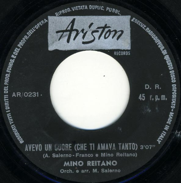 Mino Reitano - Avevo Un Cuore (Che Ti Amava Tanto) | Ariston Records (AR 0231) - 3 Mino Reitano - Avevo Un Cuore (Che Ti Amava Tanto) | Ariston Records (AR 0231) - 3