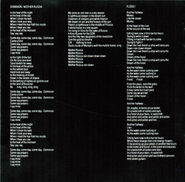 The Sisters Of Mercy - Floodland | EastWest (2292-42246-2) - 4 The Sisters Of Mercy - Floodland | EastWest (2292-42246-2) - 4