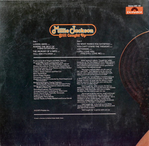 Millie Jackson - Still Caught Up | Polydor (2391 183) - 2 Millie Jackson - Still Caught Up | Polydor (2391 183) - 2