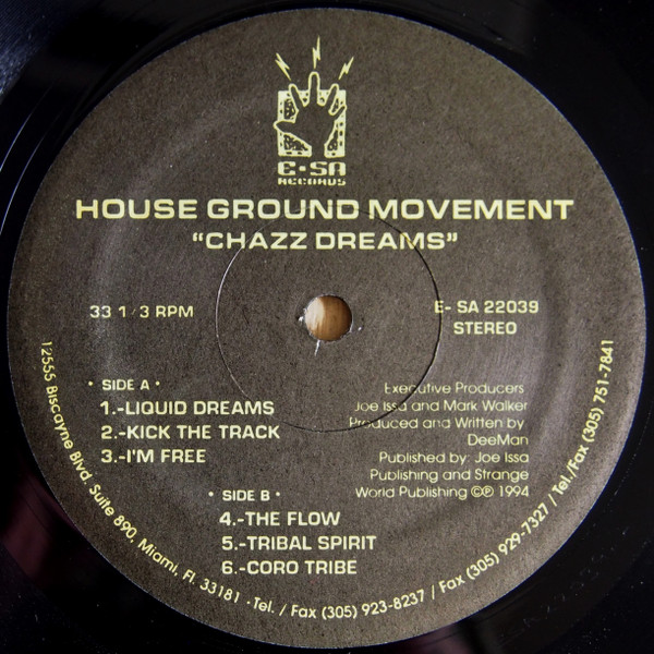 House Ground Movement - Chazz Dreams | E-SA Records (E-SA 22039)