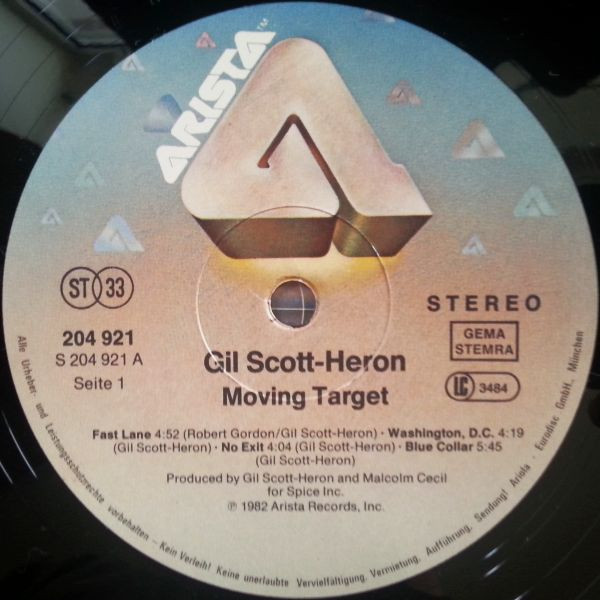 Gil Scott-Heron - Moving Target | Arista (204 921) - 4 Gil Scott-Heron - Moving Target | Arista (204 921) - 4