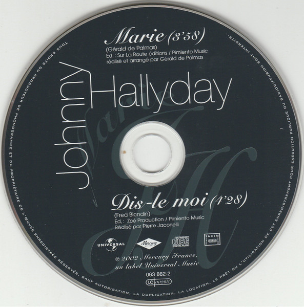 Johnny Hallyday - Marie | Mercury (063 882-2) - 3