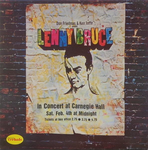 Lenny Bruce - In Concert At Carnegie Hall | Demon Verbals (VERB 5) - main Lenny Bruce - In Concert At Carnegie Hall | Demon Verbals (VERB 5) - main