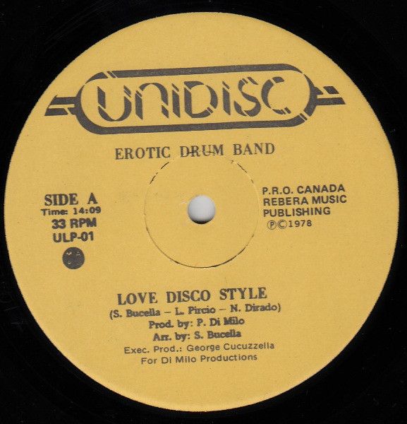 Erotic Drum Band - Action 78 [Vinyl] | Unidisc (ULP-01) - 2