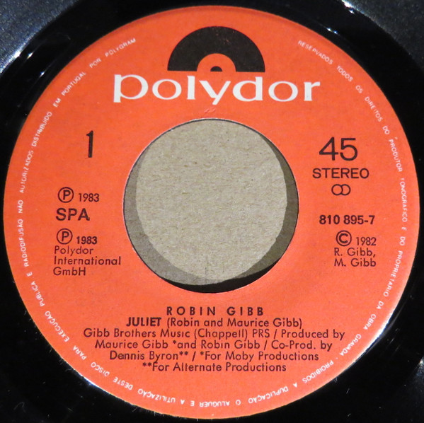 Robin Gibb - Juliet | Polydor (810 895-7) - 2