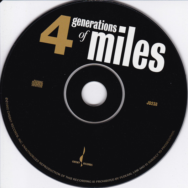 George Coleman , Mike Stern , Ron Carter , Jimmy Cobb - 4 Generations Of Miles | Chesky Records (JD238) - 3