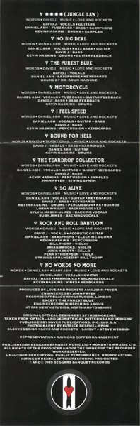 Love And Rockets - Love And Rockets | Beggars Banquet (BEGA 99 CD) - 2 Love And Rockets - Love And Rockets | Beggars Banquet (BEGA 99 CD) - 2