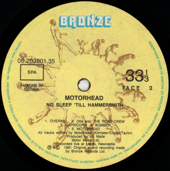 Motörhead - No Sleep 'til Hammersmith | Bronze (06.203801.35) - 4