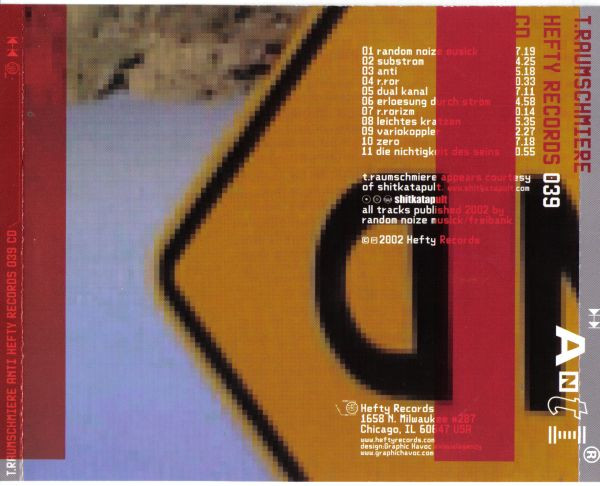 T.Raumschmiere - Anti | Hefty Records (HEFTY RECORDS 039 CD) - 2 T.Raumschmiere - Anti | Hefty Records (HEFTY RECORDS 039 CD) - 2