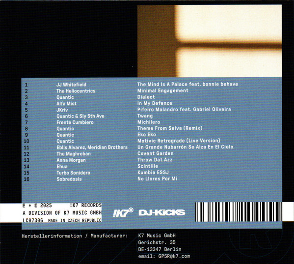 Quantic - DJ-Kicks | !K7 Records (K7443CD) - 3 Quantic - DJ-Kicks | !K7 Records (K7443CD) - 3