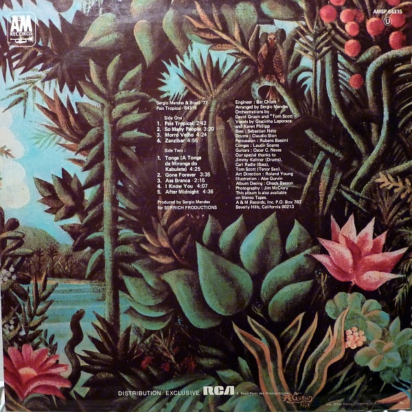 Sérgio Mendes & Brasil '77 - País Tropical | A&M Records (AMSP 64315) - 2 Sérgio Mendes & Brasil '77 - País Tropical | A&M Records (AMSP 64315) - 2