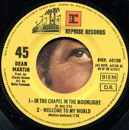 Dean Martin - In The Chapel In The Moonlight | Reprise Records (RVEP 60 108 M (ED 6 25061)) - 3 Dean Martin - In The Chapel In The Moonlight | Reprise Records (RVEP 60 108 M (ED 6 25061)) - 3