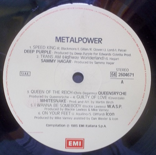 Various - Metalpower | EMI ITALIANA S.p.A. (64 2604671) - 3