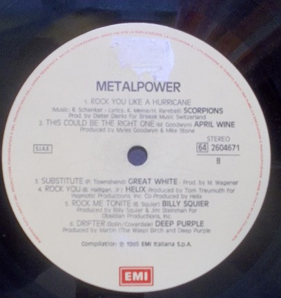 Various - Metalpower | EMI ITALIANA S.p.A. (64 2604671) - 4