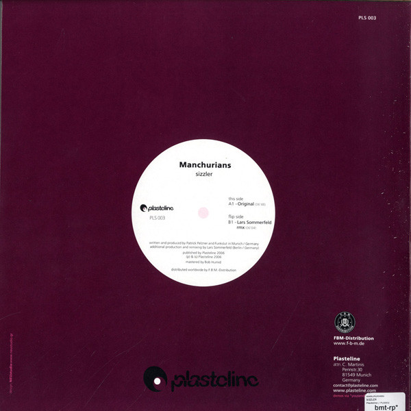 Manchurians - Sizzler | Plasteline (PLS 003) - 2