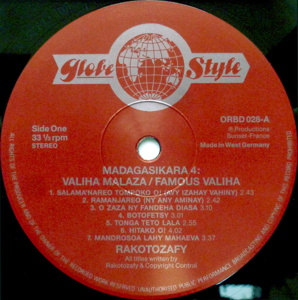 Rakotozafy - Valiha Malaza = Famous Valiha | Globe Style (ORBD 028) - 3 Rakotozafy - Valiha Malaza = Famous Valiha | Globe Style (ORBD 028) - 3