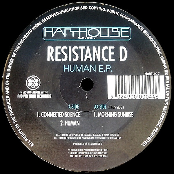 Resistance D - Human E.P. | Harthouse U.K. (HARTUK 7)