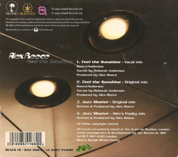 Alex Reece - Feel The Sunshine | Blunted (BLNCD 16) - 2