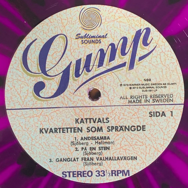 Kvartetten Som Sprängde - Kattvals | Subliminal Sounds (SUB-091-LP) - 3 Kvartetten Som Sprängde - Kattvals | Subliminal Sounds (SUB-091-LP) - 3