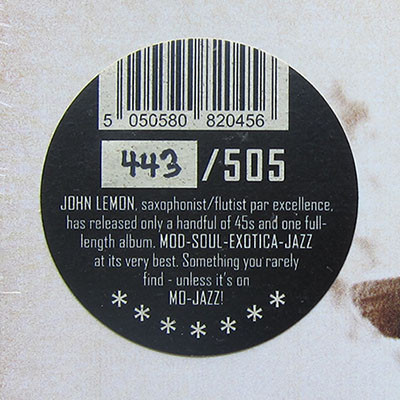 John Lemons Quartet - Yes Baby | Mo-Jazz Records (MJLP-9121) - 3 John Lemons Quartet - Yes Baby | Mo-Jazz Records (MJLP-9121) - 3