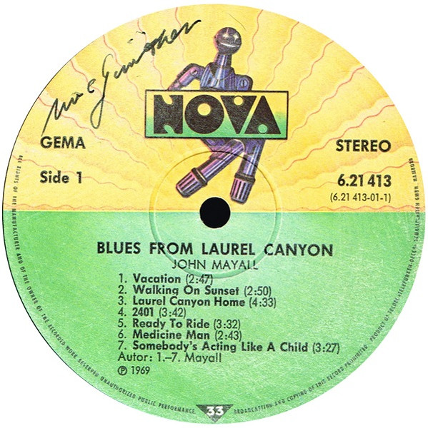 John Mayall - Blues From Laurel Canyon | Nova (6.21 413) - 3 John Mayall - Blues From Laurel Canyon | Nova (6.21 413) - 3