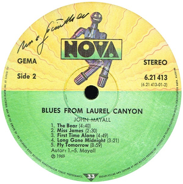 John Mayall - Blues From Laurel Canyon | Nova (6.21 413) - 4 John Mayall - Blues From Laurel Canyon | Nova (6.21 413) - 4