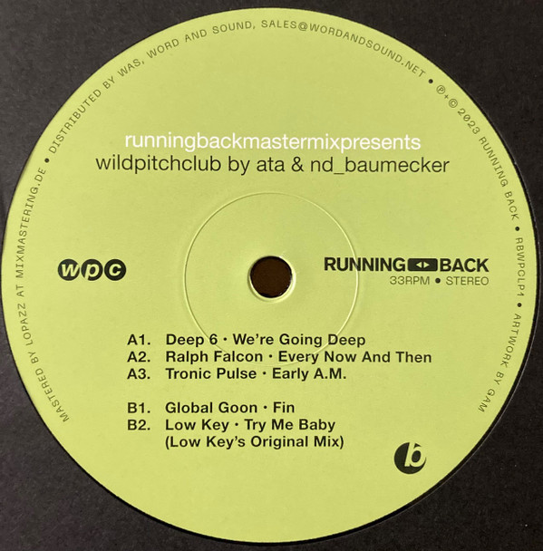 Ata & Andy Baumecker - Running Back Mastermix Presents Wild Pitch Club Part I/II | Running Back (RBWPC-LP1) - 3 Ata & Andy Baumecker - Running Back Mastermix Presents Wild Pitch Club Part I/II | Running Back (RBWPC-LP1) - 3
