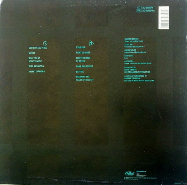 Alcatrazz - Disturbing The Peace | Capitol Records (EJ 24 0299 1) - 2 Alcatrazz - Disturbing The Peace | Capitol Records (EJ 24 0299 1) - 2