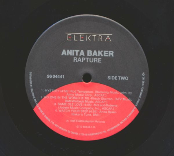 Anita Baker - Rapture | Elektra (96 04441) - 4 Anita Baker - Rapture | Elektra (96 04441) - 4