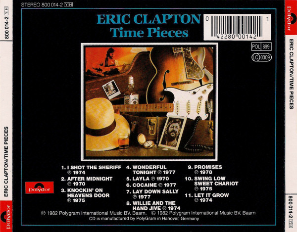 Eric Clapton - Time Pieces - The Best Of Eric Clapton | Polydor (800 014-2 YH) - 2