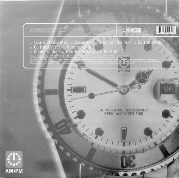 Urban Blues Project Present Michael Procter - Love Don't Live (Jazz 'N' Groove / CJ Mackintosh / Tommy Musto Mixes) | AM:PM (581 927-1) - 2