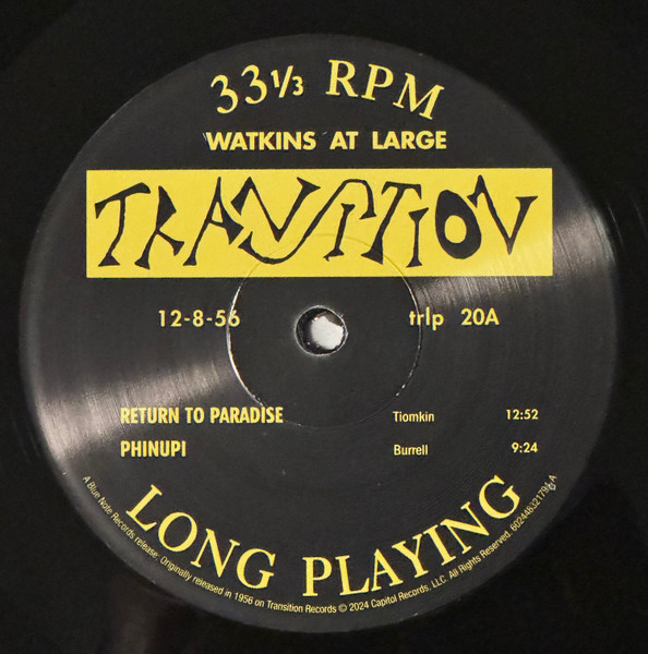 Doug Watkins - Watkins At Large | Transition (602448321794) - 3