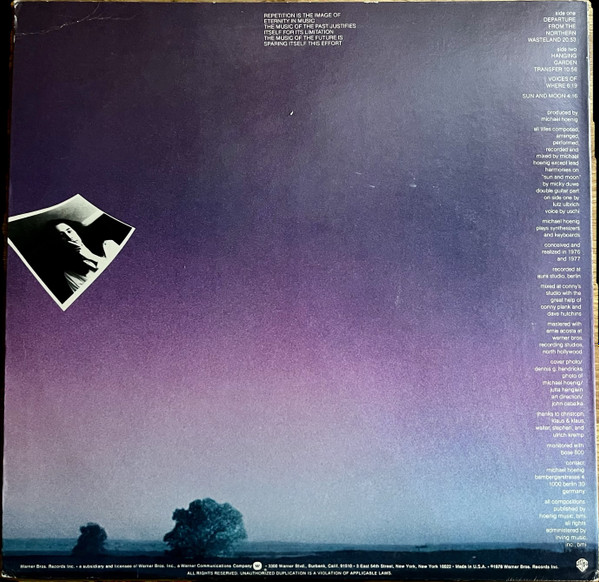 Michael Hoenig - Departure From The Northern Wasteland | Warner Bros. Records (BSK 3152) - 2